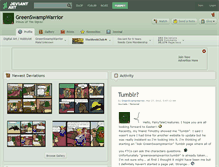 Tablet Screenshot of greenswampwarrior.deviantart.com