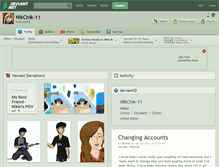 Tablet Screenshot of nikchik-11.deviantart.com