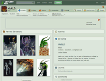 Tablet Screenshot of nickld.deviantart.com
