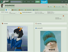 Tablet Screenshot of animekat360.deviantart.com