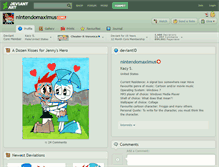 Tablet Screenshot of nintendomaximus.deviantart.com