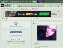 Tablet Screenshot of lysiblade.deviantart.com