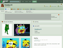 Tablet Screenshot of pedobear45.deviantart.com