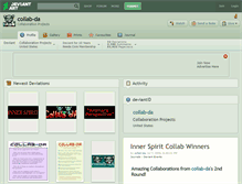 Tablet Screenshot of collab-da.deviantart.com
