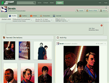 Tablet Screenshot of devain.deviantart.com