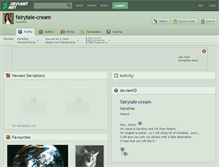 Tablet Screenshot of fairytale-cream.deviantart.com
