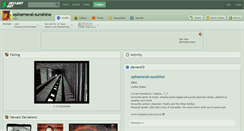 Desktop Screenshot of ephemeral-sunshine.deviantart.com