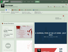 Tablet Screenshot of clownscape.deviantart.com