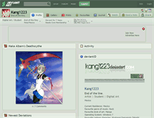 Tablet Screenshot of kang1223.deviantart.com