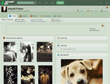 Tablet Screenshot of miyuki-freiya.deviantart.com