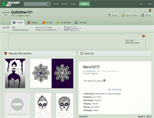 Tablet Screenshot of guillotine101.deviantart.com