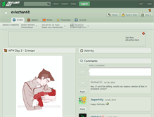Tablet Screenshot of eviechan68.deviantart.com