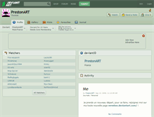 Tablet Screenshot of prestonart.deviantart.com