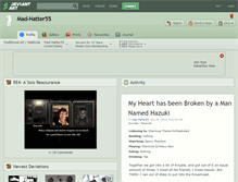 Tablet Screenshot of mad-hatter55.deviantart.com
