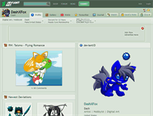 Tablet Screenshot of dashxfox.deviantart.com