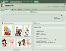 Tablet Screenshot of maguro-chan.deviantart.com