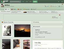 Tablet Screenshot of darktux.deviantart.com