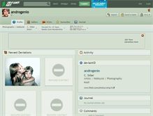 Tablet Screenshot of androgenio.deviantart.com