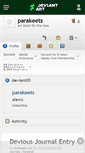 Mobile Screenshot of parakeets.deviantart.com