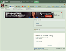 Tablet Screenshot of 0nn.deviantart.com