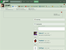 Tablet Screenshot of cakegirl.deviantart.com