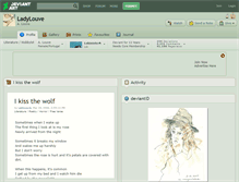 Tablet Screenshot of ladylouve.deviantart.com