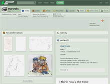 Tablet Screenshot of maryroks.deviantart.com