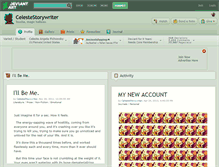 Tablet Screenshot of celestestorywriter.deviantart.com