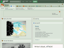 Tablet Screenshot of kuruo.deviantart.com