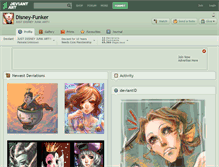Tablet Screenshot of disney-funker.deviantart.com