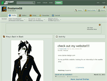 Tablet Screenshot of firestorm458.deviantart.com