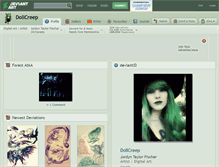 Tablet Screenshot of dollcreep.deviantart.com