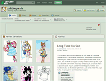 Tablet Screenshot of pristinepanda.deviantart.com