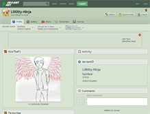 Tablet Screenshot of lilkitty-ninja.deviantart.com