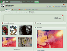 Tablet Screenshot of coolmaruska.deviantart.com