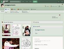 Tablet Screenshot of kurogane-lovers.deviantart.com