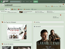 Tablet Screenshot of lararules81.deviantart.com