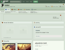Tablet Screenshot of kaided.deviantart.com