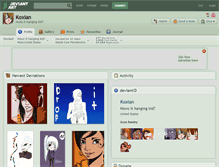 Tablet Screenshot of koxian.deviantart.com