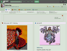 Tablet Screenshot of halowing.deviantart.com