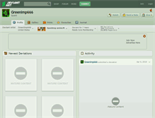 Tablet Screenshot of greenimp666.deviantart.com