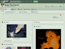 Tablet Screenshot of bexter-thelil-ferret.deviantart.com