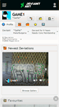 Mobile Screenshot of game1.deviantart.com