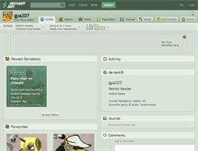 Tablet Screenshot of gpa207.deviantart.com