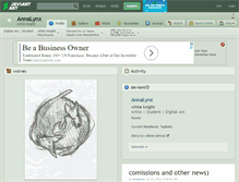 Tablet Screenshot of annalynx.deviantart.com
