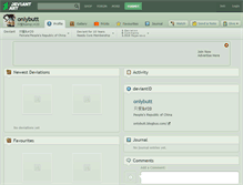 Tablet Screenshot of onlybutt.deviantart.com