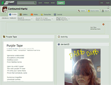 Tablet Screenshot of contoured-hartz.deviantart.com
