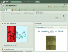 Tablet Screenshot of lisathemaster17.deviantart.com