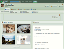 Tablet Screenshot of defictionalize.deviantart.com