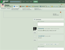 Tablet Screenshot of folome.deviantart.com